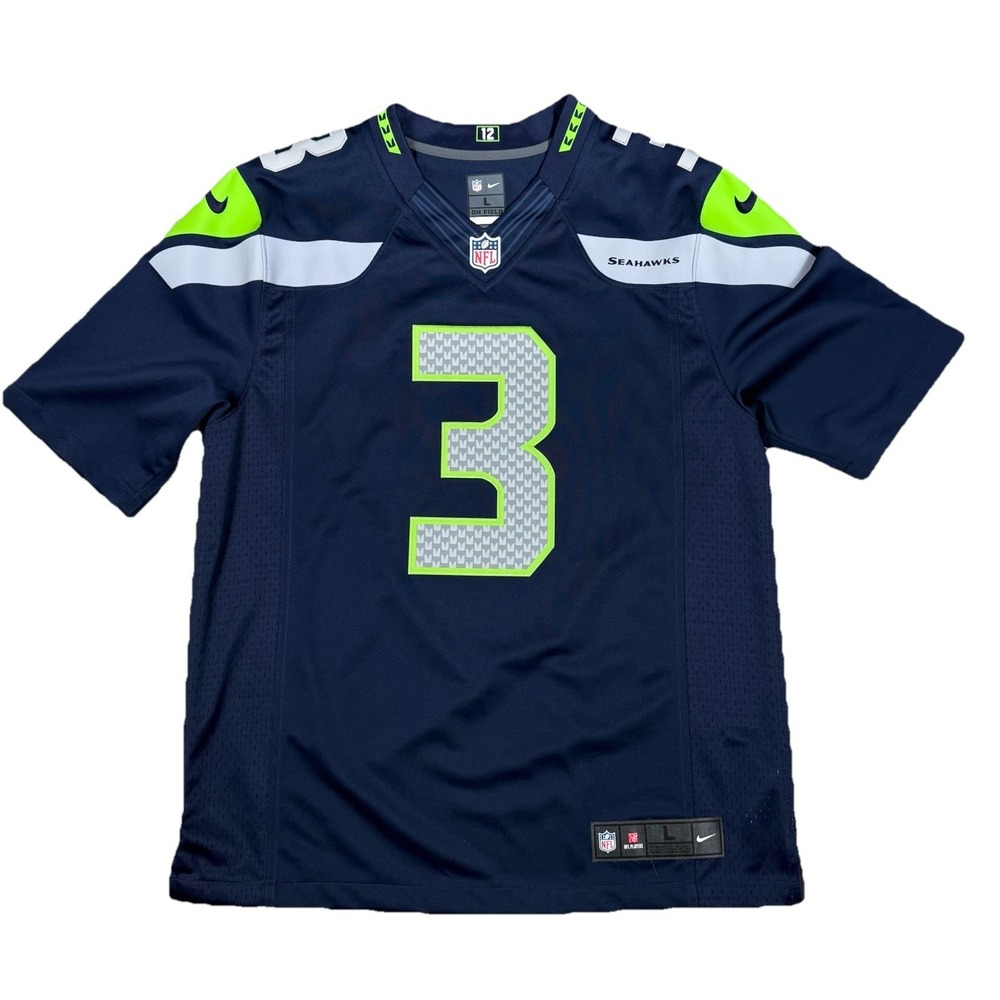 Nike Seattle Seahawks Russell Wilson Jersey Mens Large Vapor Limited Edition
